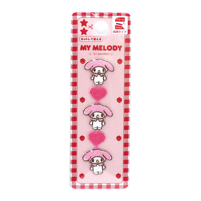 ワッペン サンリオ（RIO-3015） ミニシールワッペン MM マイメロディ 08Bf99_