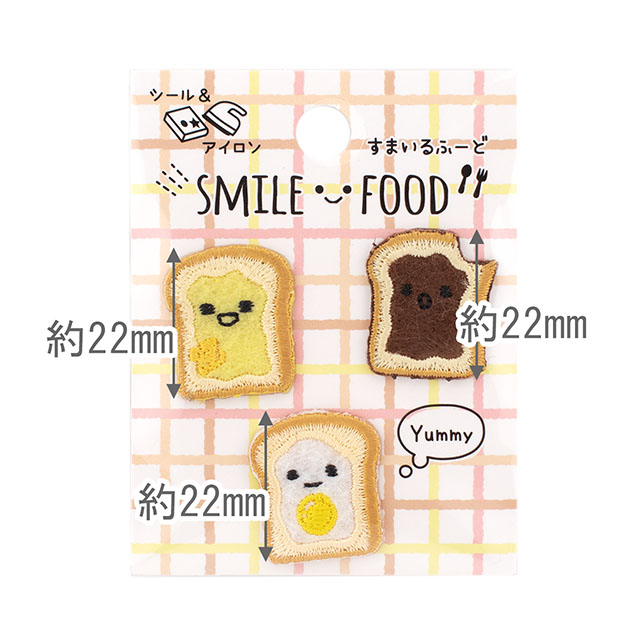 ワッペン すまいるふーど(SFW-07) トーストたち 08Bf99_
