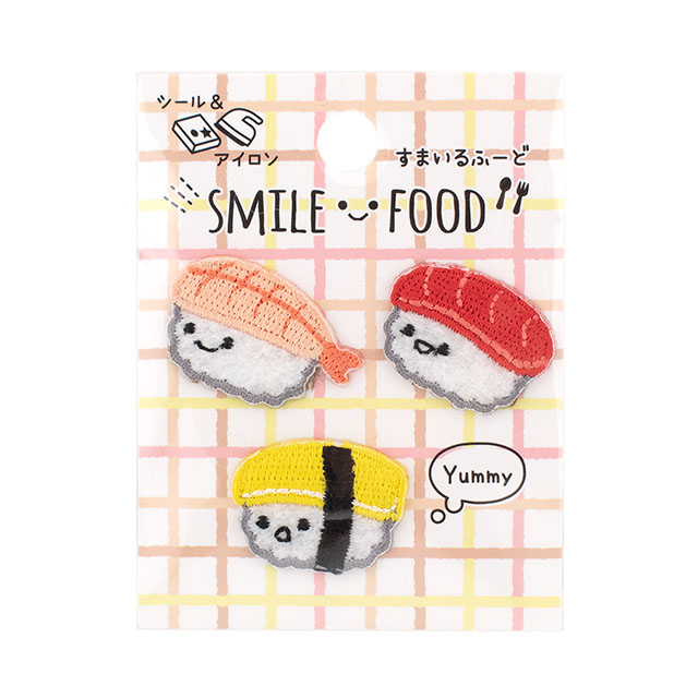 ワッペン すまいるふーど(SFW-09) おすしたち 08Bf99_