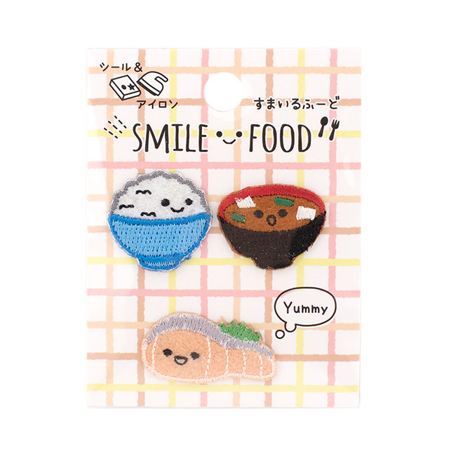 ワッペン すまいるふーど(SFW-12) 和食朝ごはん 08Bf99_