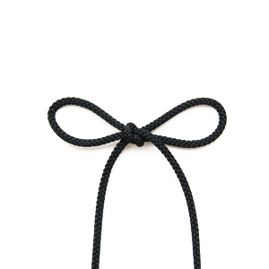 江戸打ち紐（126-3000） 約3.5mm 30.黒 08Be99_