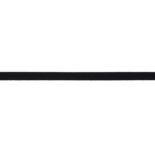 コットンヘリンボンテープ（146） 6mm 50.黒 (H)_4a_
