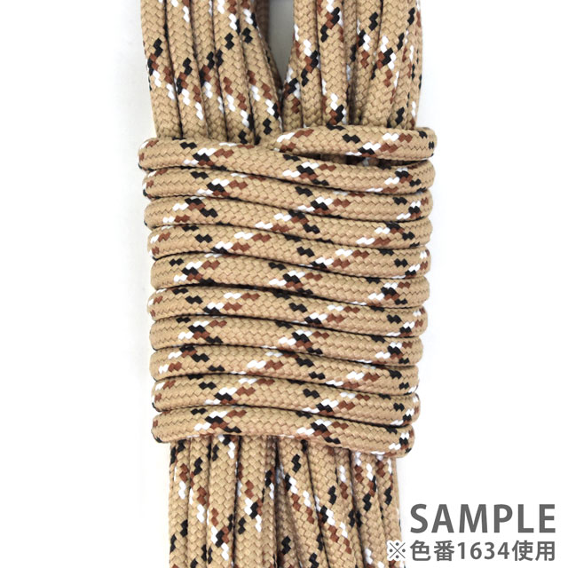 メルヘンアート アウトドアコード カモ 太さ約3mm×5m巻 1634.サンドカモ 08Be99_