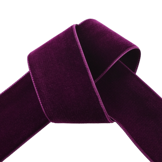 エリート両面別珍リボン(105) 48mm 15.パープル 07Aa99_