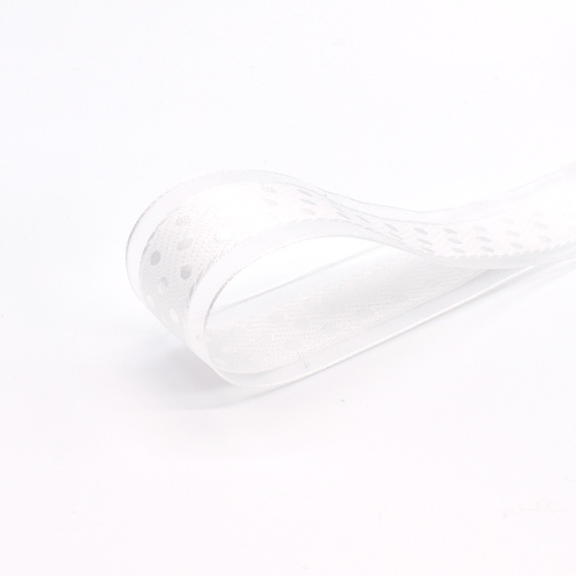 オーガンジー水玉リボン（AS2010） 25mm 1.ホワイト (H)_4b_
