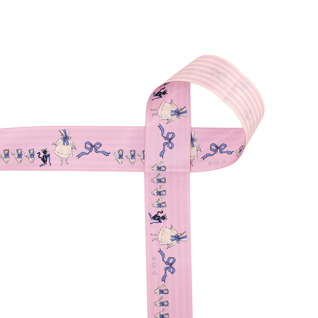 リバーシブルプリントリボン くらはしれい 約24mm幅×1mカット（KRR-03） おそろい 07Ab99_