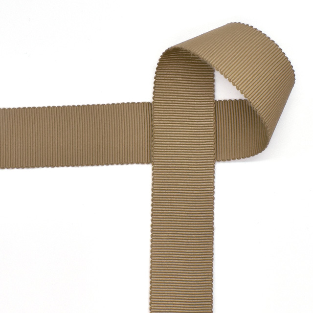 グログランリボン(M7200-24) 24mm 63.アーミーブラウン 99Zz99_