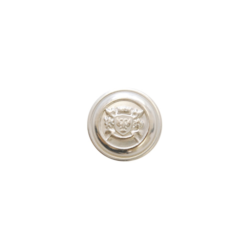 ふちあり紋章メタルボタン 鷲盾（10080667） 23mm MNF.マットニッケルフリー 08Bg99_