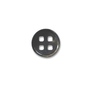 スクエア四つ穴シェルボタン（172006） 15mm 9.黒（黒蝶貝） (H)_6a_