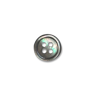 貝シャツボタン（1730） 10mm 黒（黒蝶貝） 99Zz99_