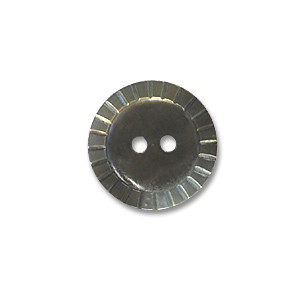 キザミシェルボタン（180） 11.5mm 黒（黒蝶貝） (H)_6a_