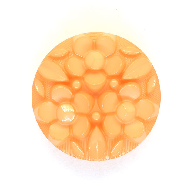 ボタン ナイロンフラワーブーケボタン  （4518N）  20mm N943.オレンジ (H)_6a_