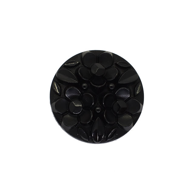 ボタン ナイロンフラワーブーケボタン  （4518N）  15mm Nero.ブラック (H)_6a_