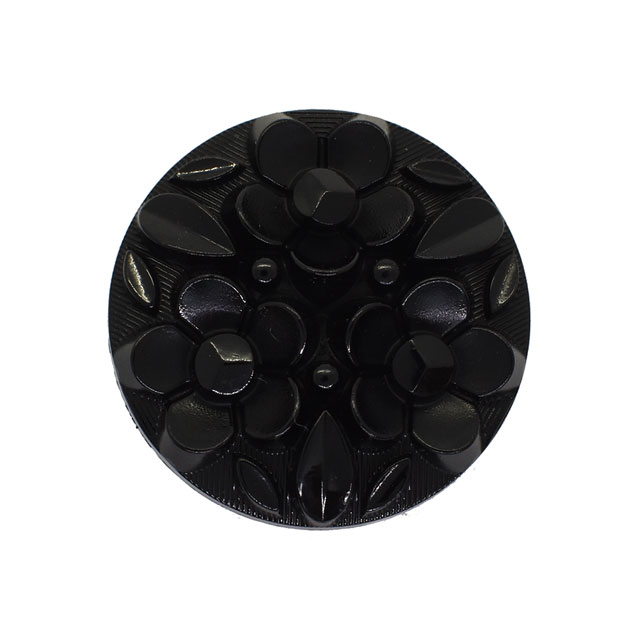 ボタン ナイロンフラワーブーケボタン  （4518N）  20mm Nero.ブラック (H)_6a_