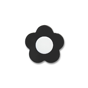 お花ボタン（65246） 24mm 9.黒×白 (H)_6a_