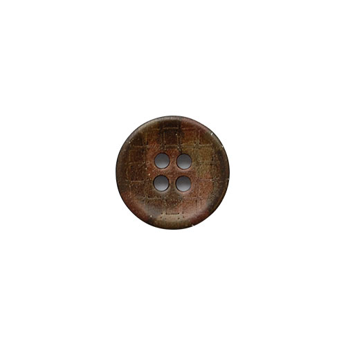 格子型押迷彩ボタン（75051） 18mm 48.ダークブラウン系 (H)_6a_