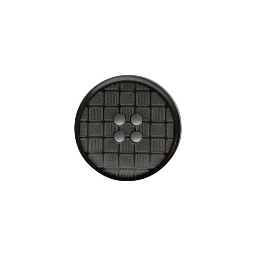 格子型押迷彩ボタン（75051） 23mm 09.ブラック系 (H)_6a_