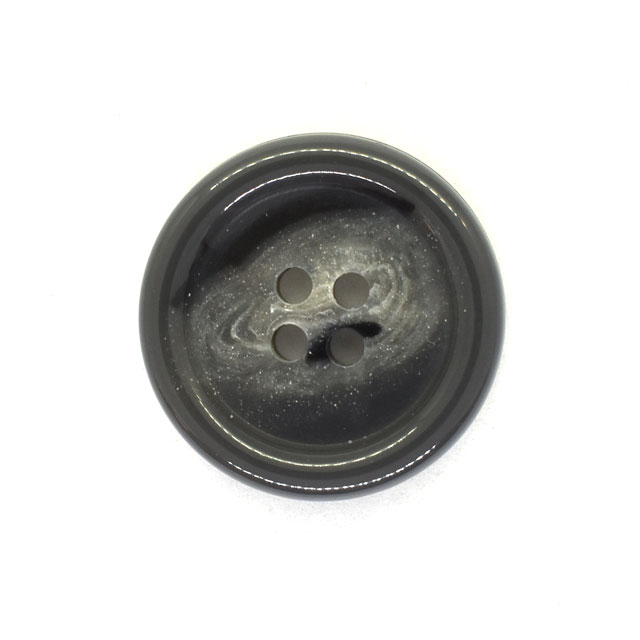 水牛風プラスチックボタン（BAB4507） 23mm 6.グレー (H)_6a_