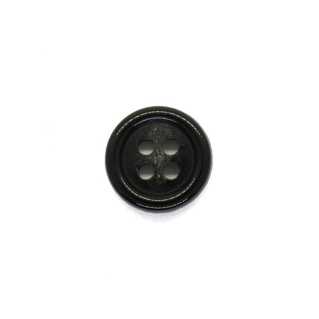 水牛風プラスチックボタン（BAB4507） 15mm 8.ダークグレー 08Bg99_