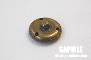 ラインストーン入り王冠メタルボタン（BAK62006） 15mm HG.つや消しゴールド (H)_6a_