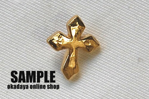 十字架モチーフメタルボタン（DM2047） 15mm G.ゴールド (H)_6a_