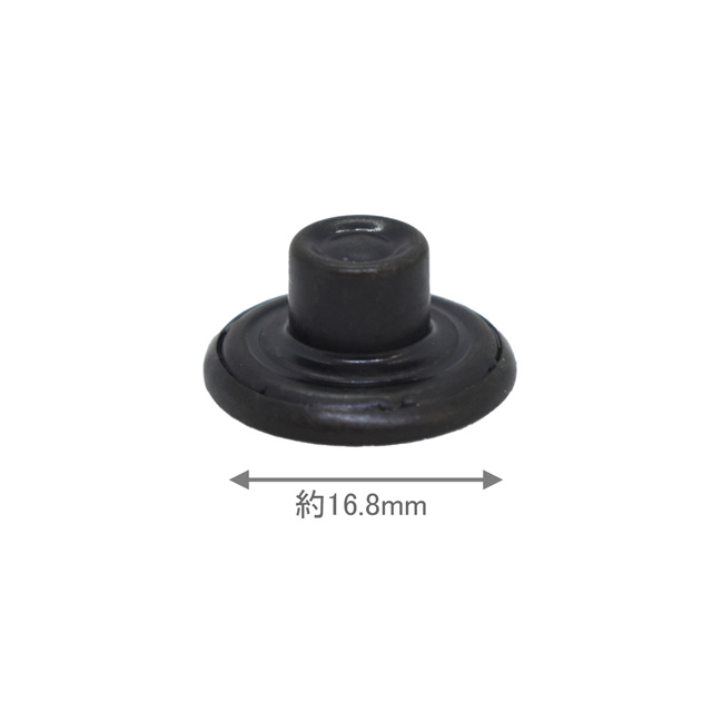 ドーナツ型2本針タックボタン （JB3798） BK.ブラック (H)_6aj