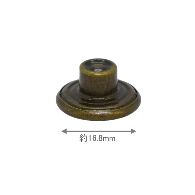 ドーナツ型2本針タックボタン （JB3798） AG.アンティークゴールド (H)_6a_
