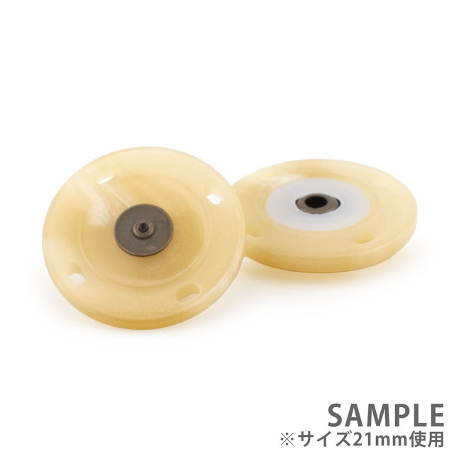 スナップボタン 水牛風スナップ(M9/46635) 18mm 1.白系 1組入 08Bg24_