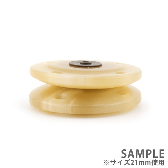 スナップボタン 水牛風スナップ(M9/46635) 18mm 1.白系 1組入 08Bg24_