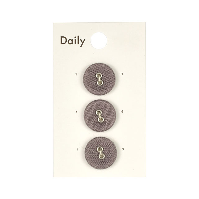 ボタン Daily リネンくるみ2つ穴（OKDB-010） 15mm CGRY.ココアグレー (H)_6a_