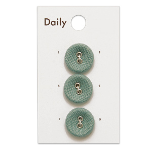 ボタン Daily リネンくるみ2つ穴（OKDB-010） 15mm LBL.アンティークミント (H)_6a_
