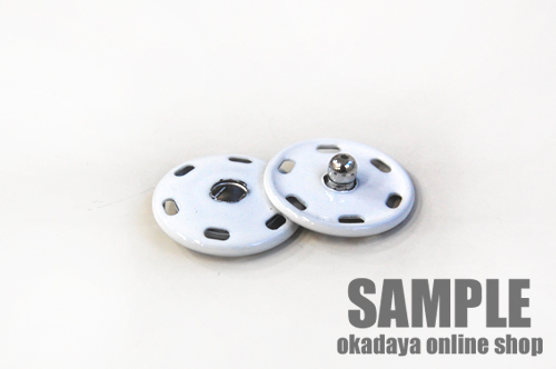 スナップボタン ペイントスナップ 14mm 白 5組入 H 6a オカダヤ Okadaya 布 生地 毛糸 手芸用品の専門店