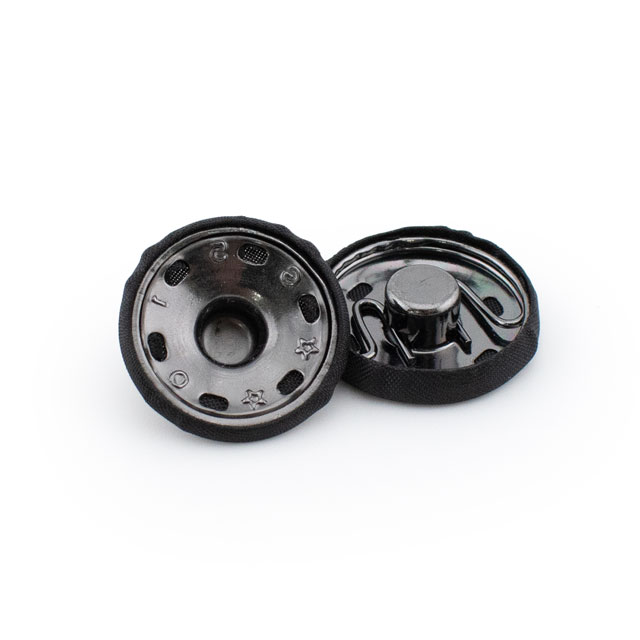 スナップボタン シルクスナップ(1508) 21mm 19.黒 1組入 08Bg99_