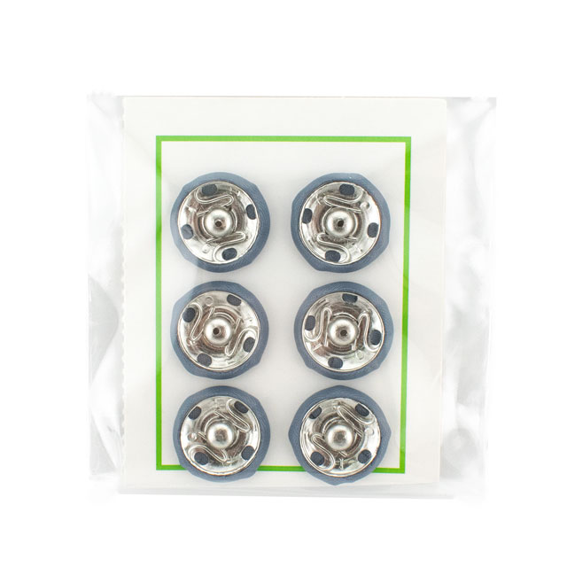 スナップボタン シルクスナップ(1508) 14mm 905.グレー 6組入 08Bg99_