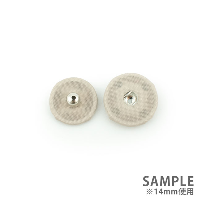 スナップボタン シルクスナップ(1508) 14mm 221.ベージュ 6組入 08Bg99_