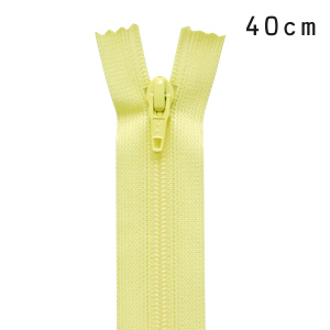 YKK フラットニットファスナー 止め（25FK） 40cm 503.ベビーイエロー 08Co99_