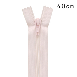 YKK フラットニットファスナー 止め（25FK） 40cm 511.ベビーピンク 08Co99_