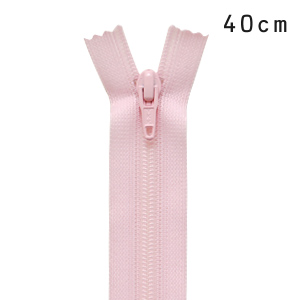 YKK フラットニットファスナー 止め（25FK） 40cm 512.うすピンク 08Co99_