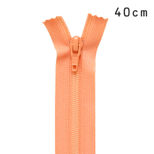 YKK フラットニットファスナー 止め（25FK） 40cm 522.クリームオレンジ 08Co99_