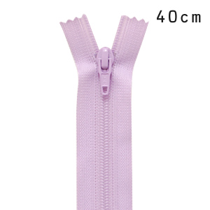 YKK フラットニットファスナー 止め（25FK） 40cm 552.ベビーパープル 08Co99_