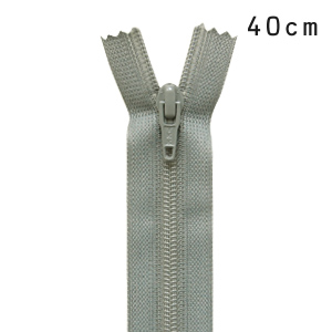 YKK フラットニットファスナー 止め（25FK） 40cm 577.サンドグレー 08Co99_