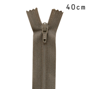 YKK フラットニットファスナー 止め（25FK） 40cm 034.ストーングレー 08Co99_