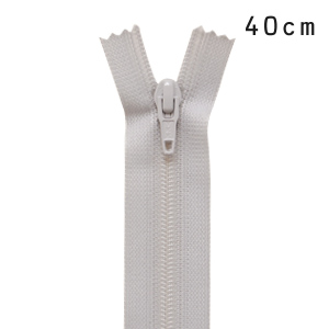 YKK フラットニットファスナー 止め（25FK） 40cm 154.シルバーピンク 08Co99_