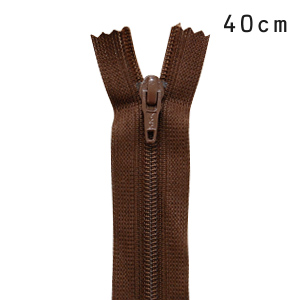 YKK フラットニットファスナー 止め（25FK） 40cm 625.ミルクチョコ 08Co99_