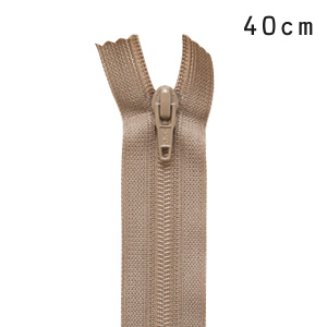YKK フラットニットファスナー 止め（25FK） 40cm 810.ピーチブラウン 08Co99_