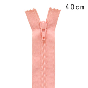 YKK フラットニットファスナー 止め（25FK） 40cm 812.フラミンゴピンク 08Co99_