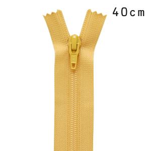 YKK フラットニットファスナー 止め（25FK） 40cm 844.エッグ 08Co99_