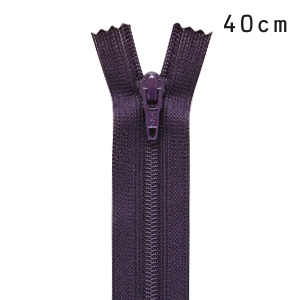 YKK フラットニットファスナー 止め（25FK） 40cm 867.シャビーグレープ 08Co99_