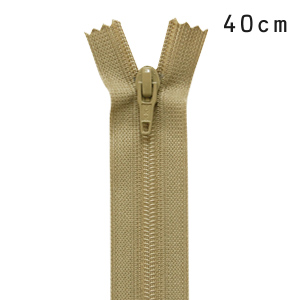 YKK フラットニットファスナー 止め（25FK） 40cm 896.ハシバミイロ 08Co99_