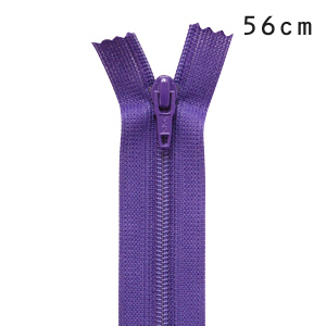 YKK フラットニットファスナー 止め（25FK） 56cm 559.パープル 08Co99_